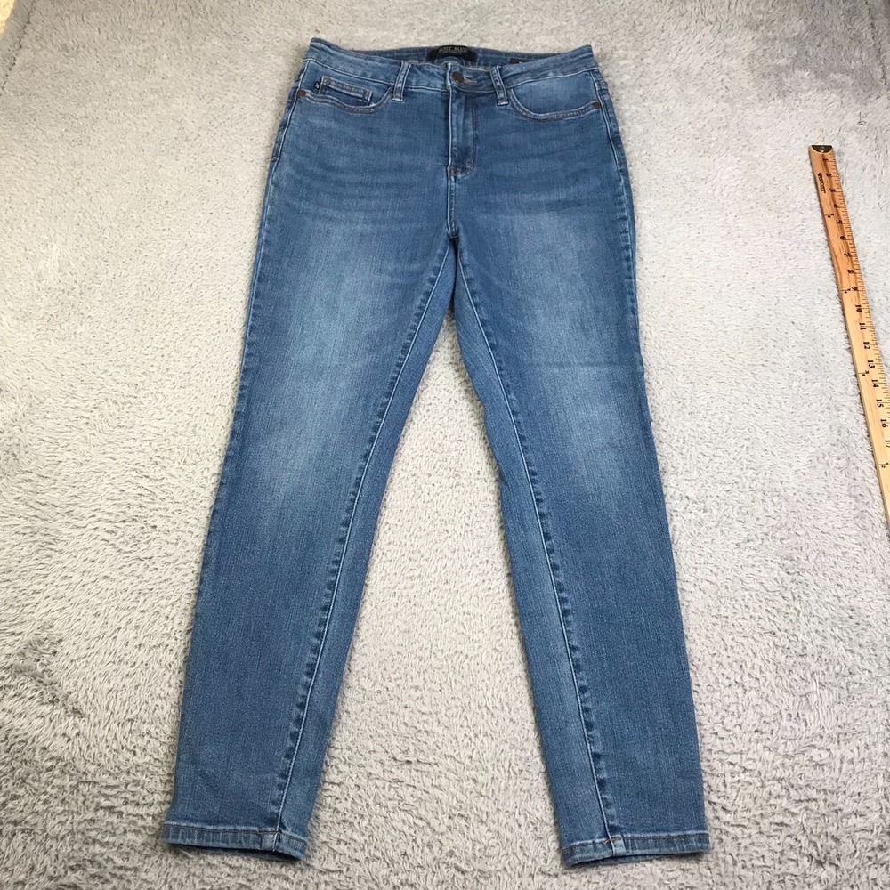 Judy Blue Jeans Womens 9/29 High Rise Skinny Medium Wash Stretch‎ Denim